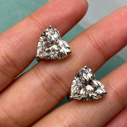 Primiana 2025 Hot Sale New Classic Style14K Each 5ct Heart Shape Earrings With IGI Certificate Lab Diamond Girlfriend Gift
