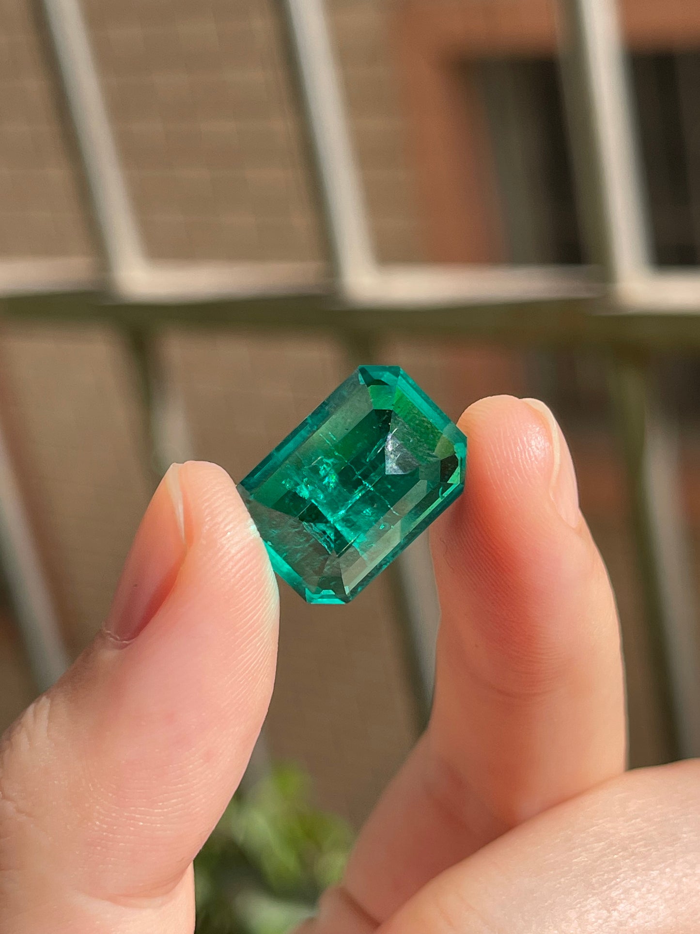 Pirmiana 12.05ct Emerald Cut Lab Grown Emerald