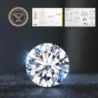 Pirmiana Hot Sale 0.5-3.0ct Round Shape Lab Grown Diamond CVD/PHPHT Diamond