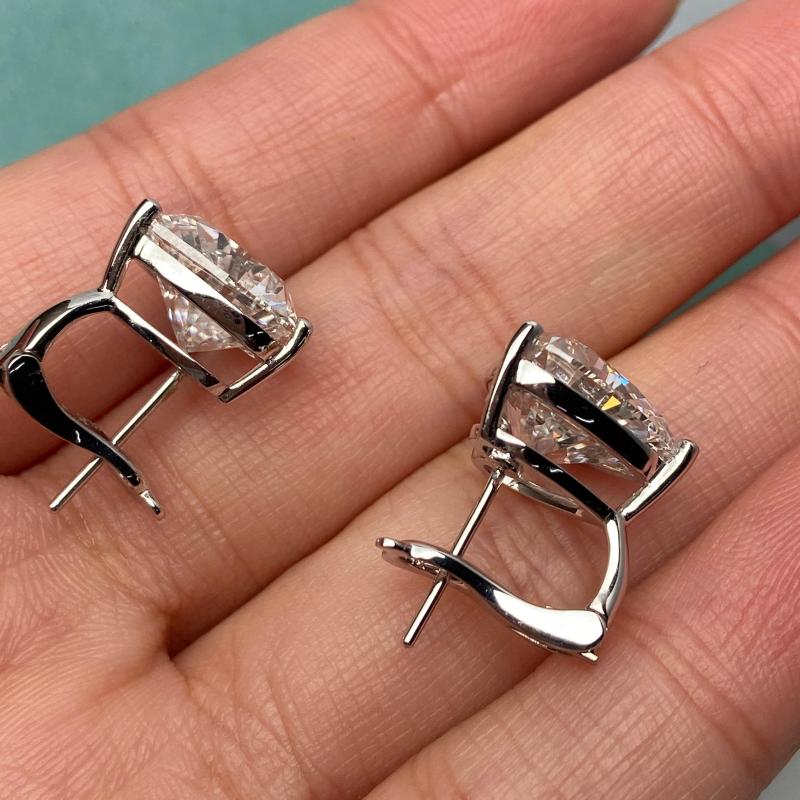 Primiana 2025 Hot Sale New Classic Style14K Each 5ct Heart Shape Earrings With IGI Certificate Lab Diamond Girlfriend Gift