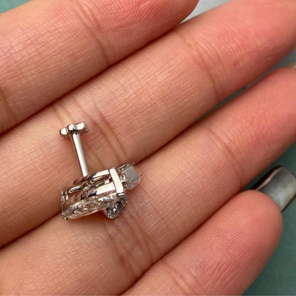 Primiana 2025 Hot Sale 18K 1.5ct Marquise Shape Single grain Earrings With IGI Certificate Lab Diamond Girlfriend Gift