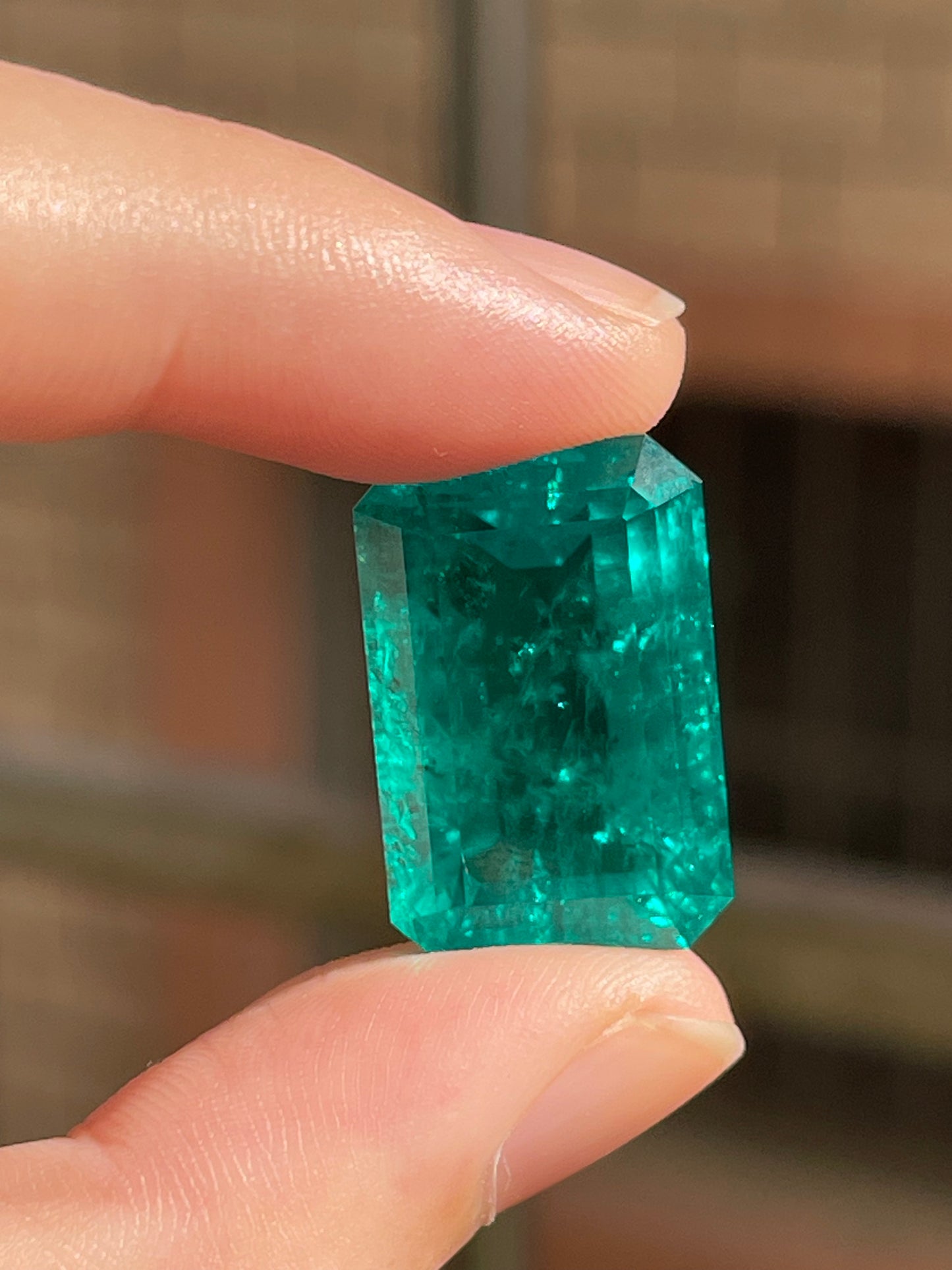 Pirmiana 26.64ct Emerald Cut Lab Grown Emerald