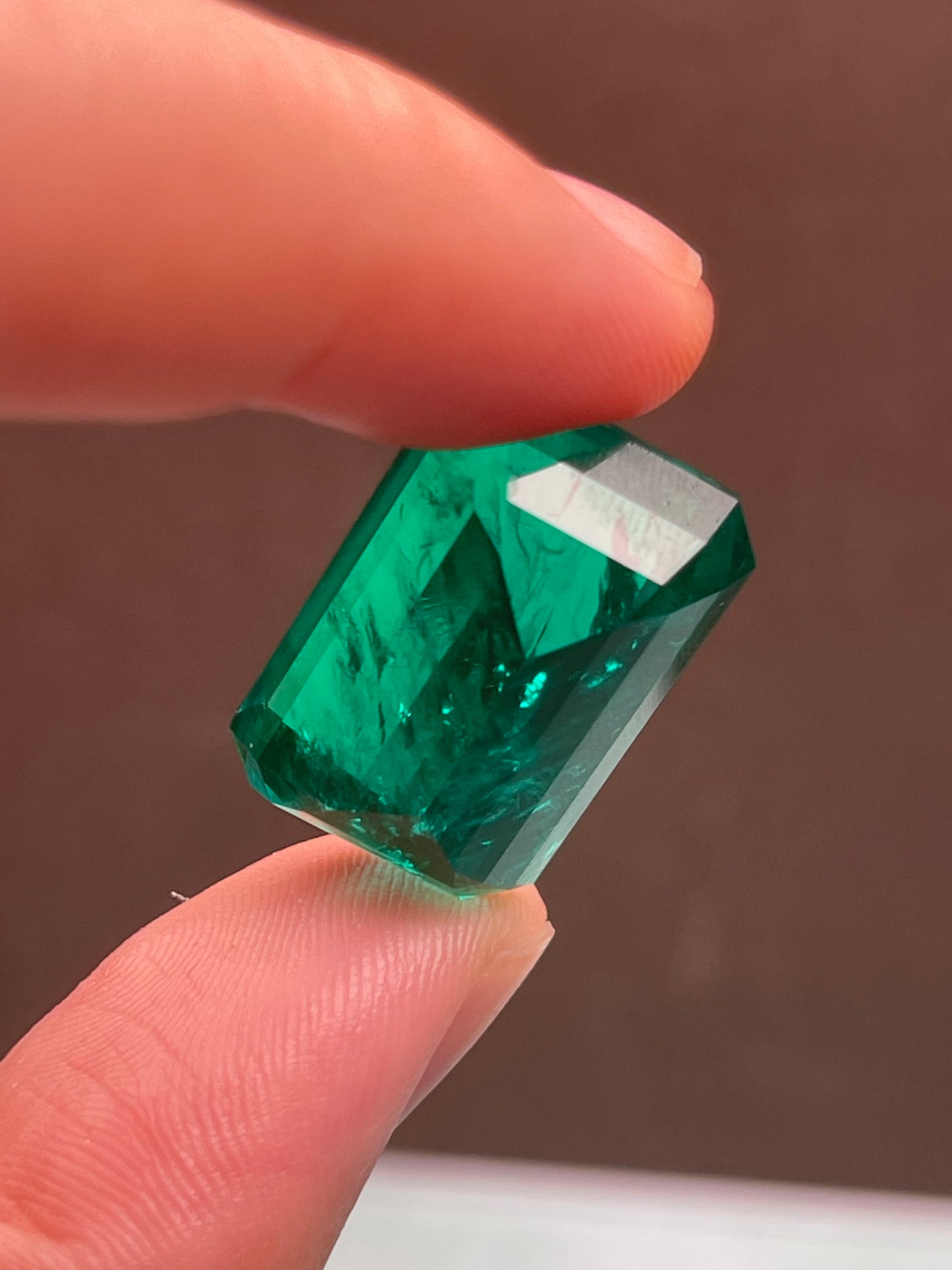 Pirmiana 26.77ct Emerald Cut Lab Grown Emerald