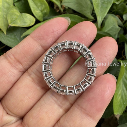 Pirmiana Custom Design 18K White Gold 0.5ct Each Lab Grown Diamond Enternity Ring