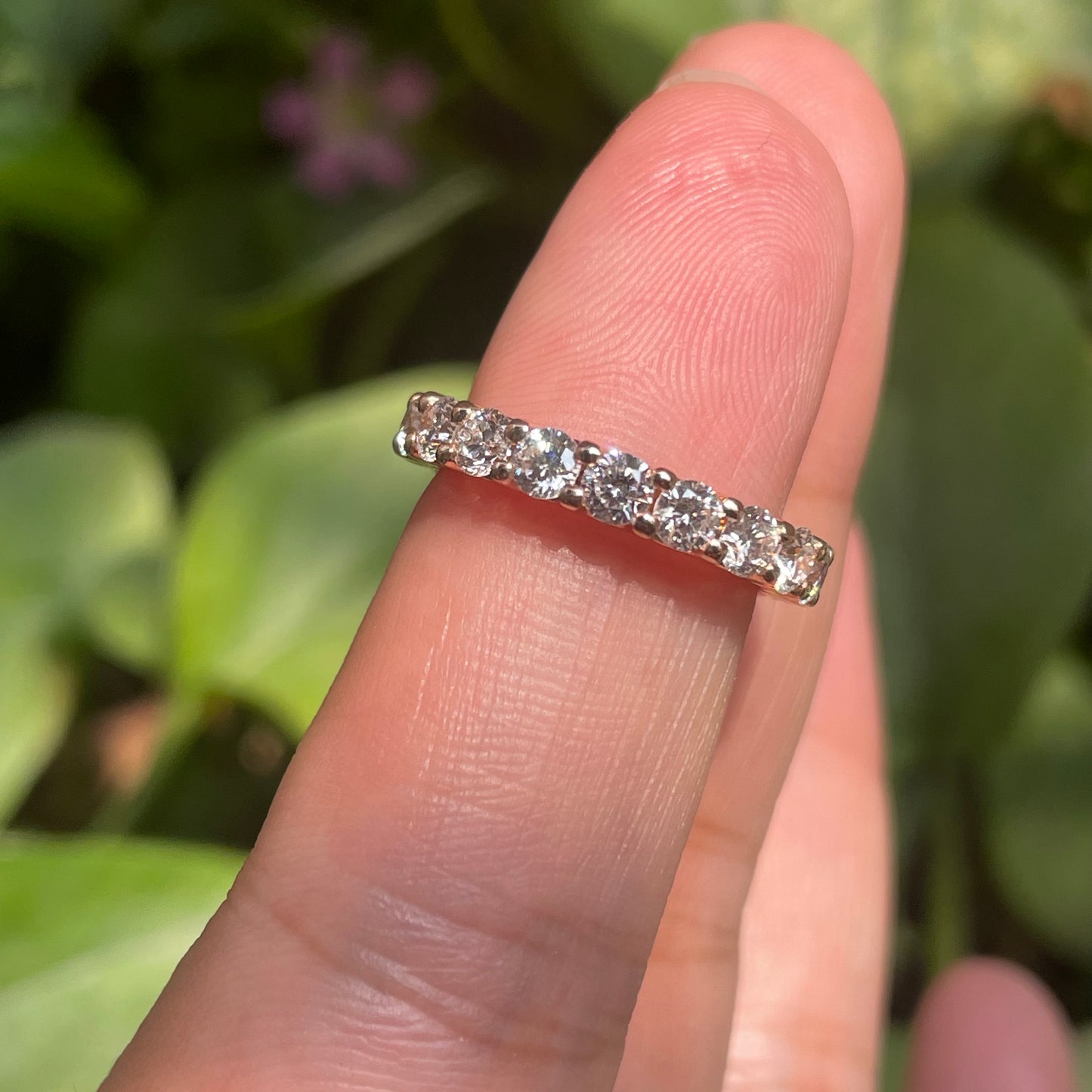 Pirmiana Custom Design 18k Rosa Gold  Round Shape 3mm Lab Grown Diamonds Ring