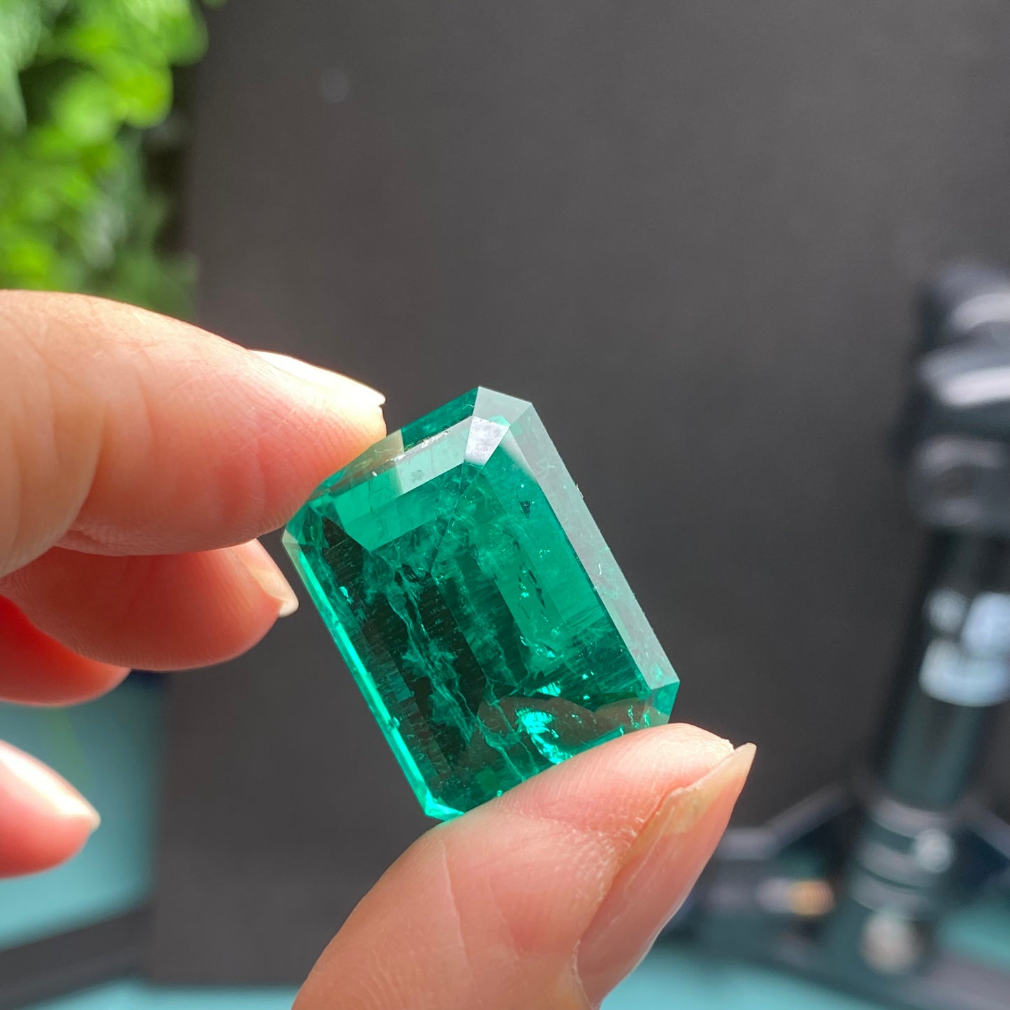 Pirmiana 29.83ct Emerald Cut Lab Grown Emerald