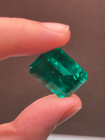 Pirmiana 26.77ct Emerald Cut Lab Grown Emerald