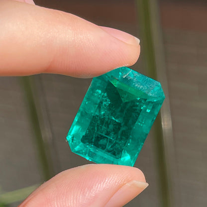 Pirmiana 26.13ct Emerald Cut Lab Grown Emerald