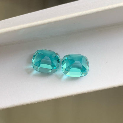Pirmiana Cushion shape Lab Grown Paraiba Loose Gemstones for Jewelry Making