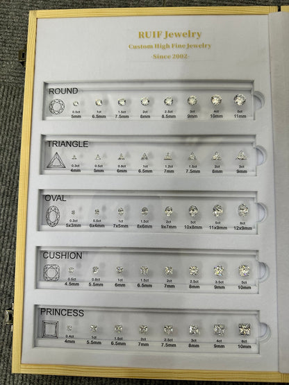 Diamond Comparison Set  5A Cubic Zirconia Jewelry Tools
