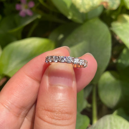 Pirmiana Custom Design 18k Rosa Gold  Round Shape 3mm Lab Grown Diamonds Ring