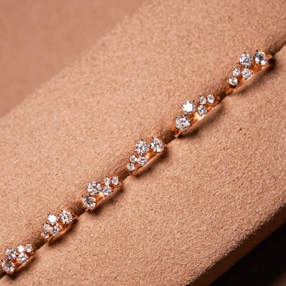 Pirmiana Custom Design 18k Gold Round Shape Lab Grown Diamond Hoop Earrings