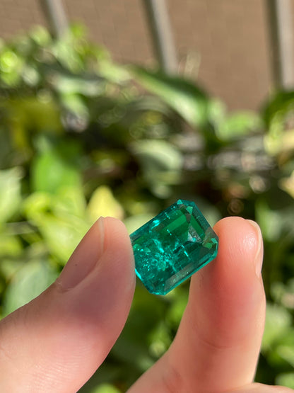 Pirmiana 9.32ct Emerald Cut Lab Grown Emeral