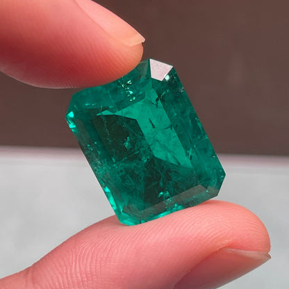 Pirmiana 18.45ct Emerald Cut Lab Grown Emerald