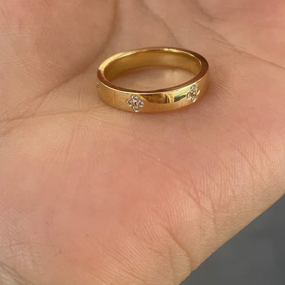 Pirmiana Custom Design 18k Yellow Gold Round Shape 1.2mm Lab Grown Diamond Ring