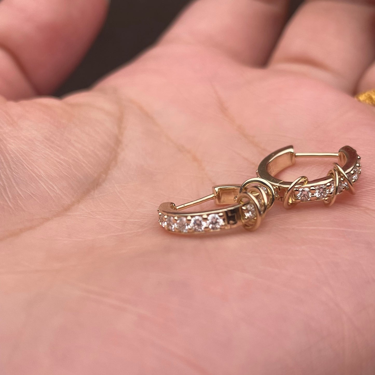 Pirmiana Jewelry Customized 10k Yellow Gold Lab Grown Diamond Earrings for Women Party Gift