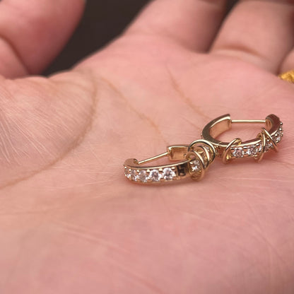 Pirmiana Jewelry Customized 10k Yellow Gold Lab Grown Diamond Earrings for Women Party Gift