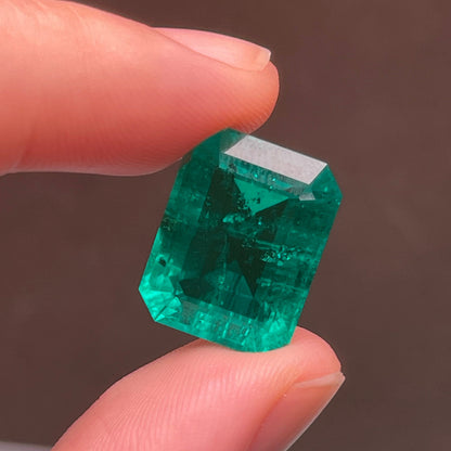 Pirmiana 14.12ct Emerald Cut Lab Grown Emerald