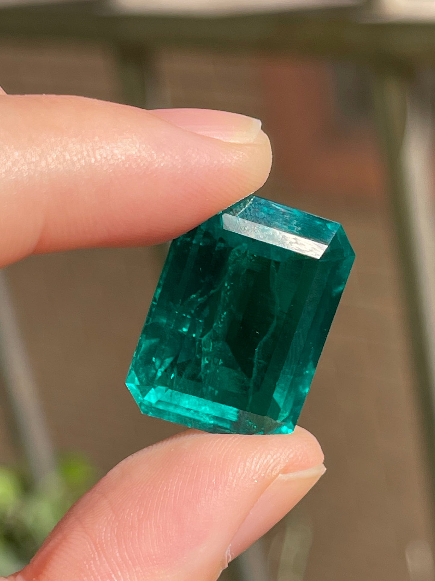 Pirmiana 27.73ct Emerald Cut Lab Grown Emerald