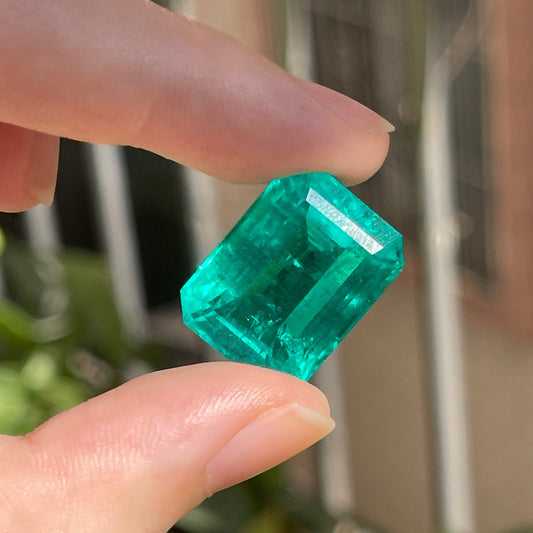 Pirmiana 22.14ct Emerald Cut Lab Grown Emerald