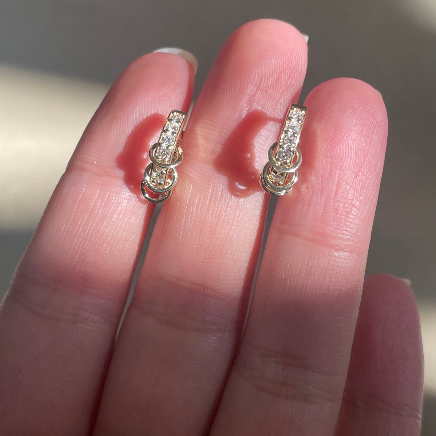 Pirmiana Jewelry Customized 10k Yellow Gold Lab Grown Diamond Earrings for Women Party Gift