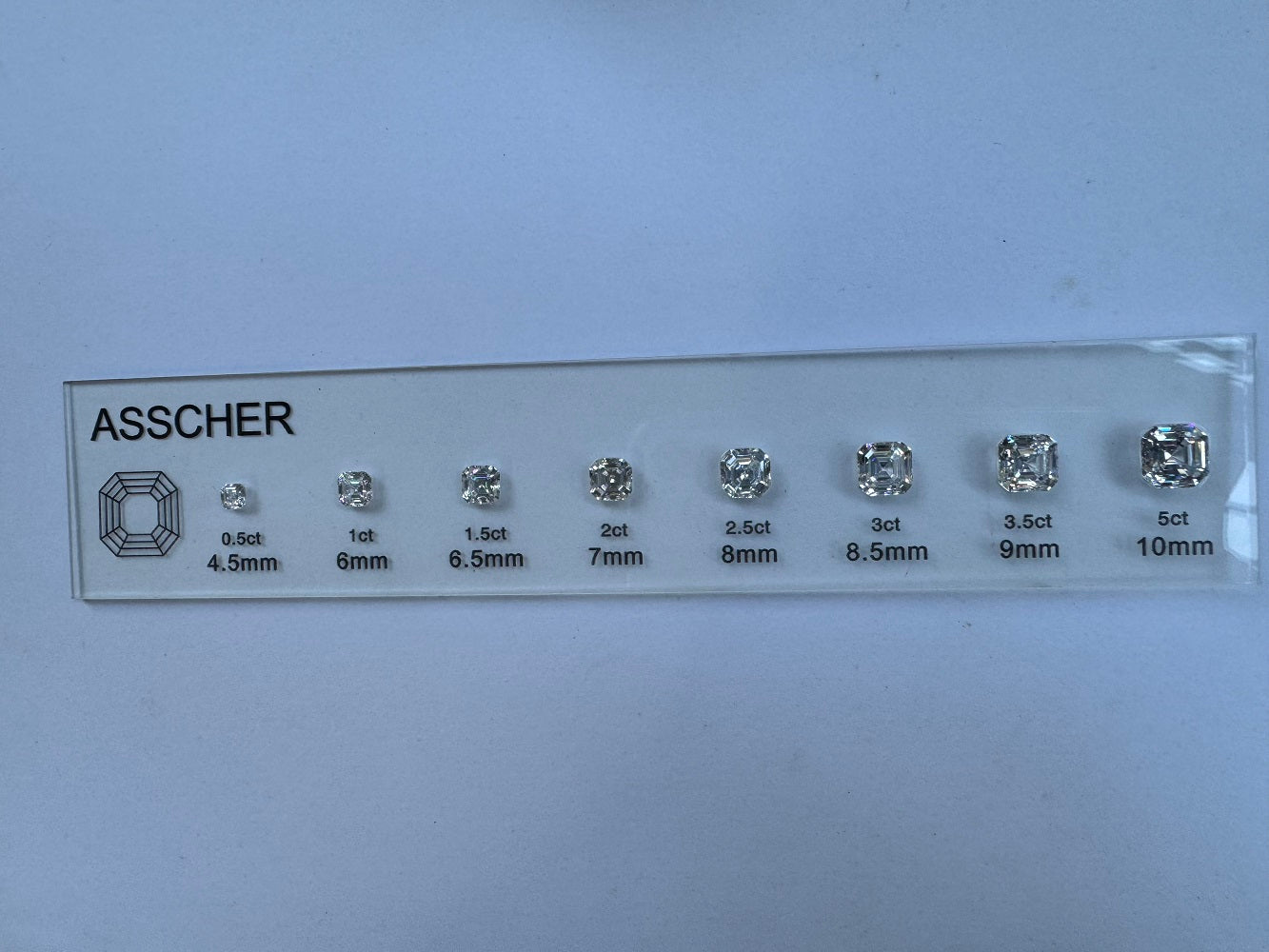 Diamond Comparison Set  5A Cubic Zirconia Jewelry Tools
