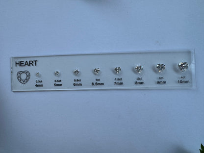 Diamond Comparison Set  5A Cubic Zirconia Jewelry Tools