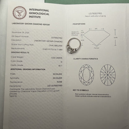 Pirmiana Jewelry Customized 18k White Gold 5ct pear shape Lab Grown Diamond Rings Engagement Wedding Band Rings for Women Fine Jewelry
