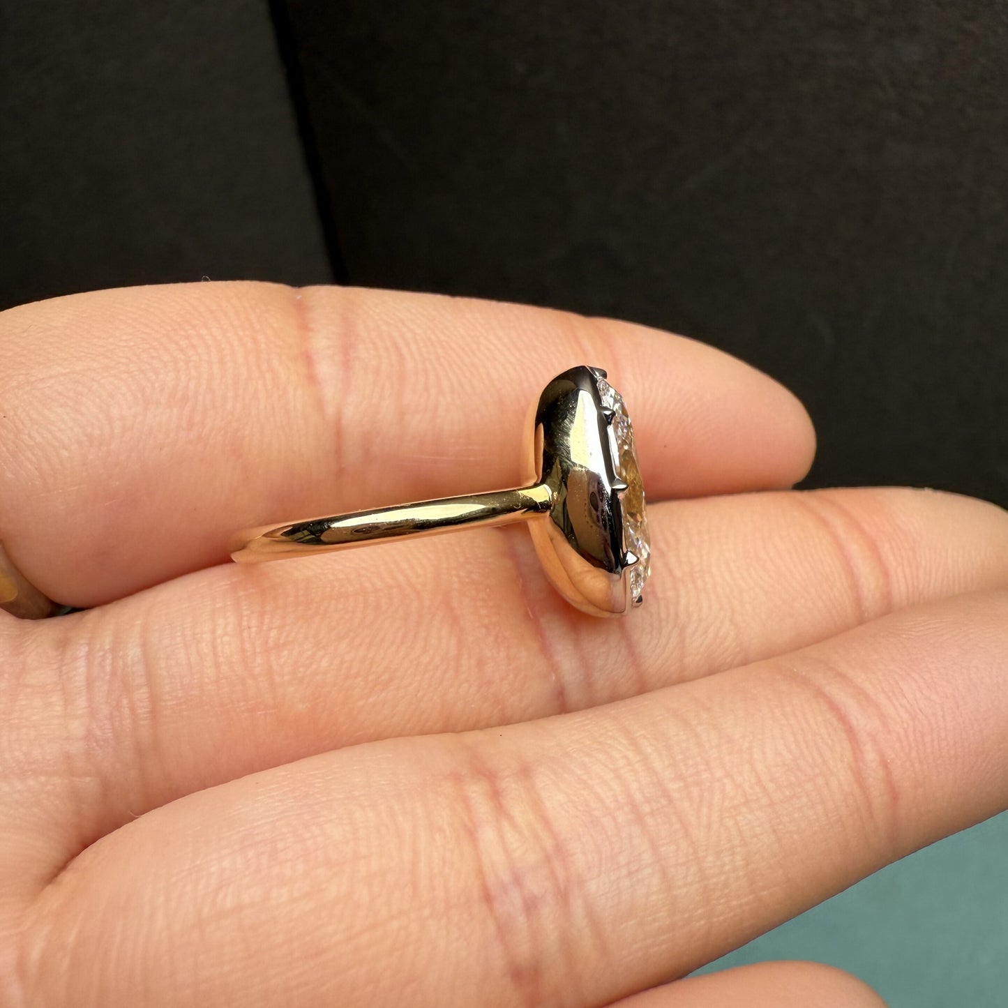 Pirmiana Jewelry Customized 18k White Gold 3ct Lab Grown Diamond Rings Engagement Wedding Band Rings for Women Fine Jewelry