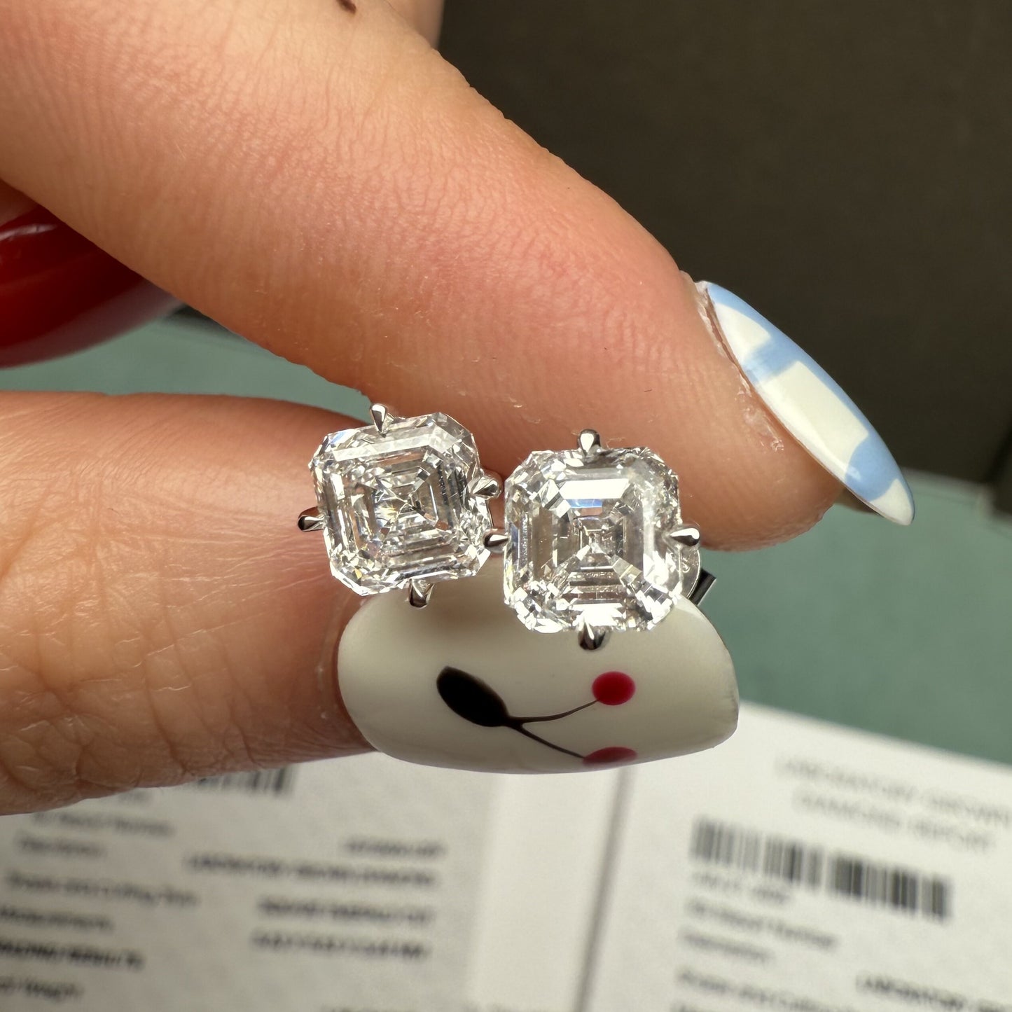 Pirmiana Custom Design Platinum Earrings for Women 1ct Each CVD Lab Grown Diamond Jewelry