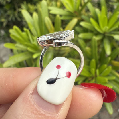 Pirmiana Jewelry Customized 18k White Gold 2ct Marquise Lab Grown Diamond Rings Engagement Wedding Band Rings for Women Fine Jewelry