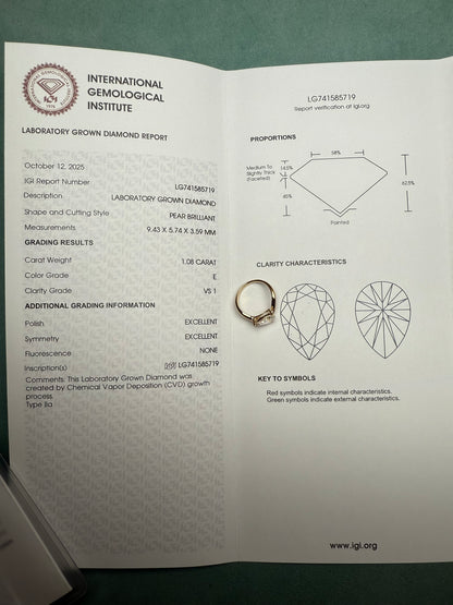 Pirmiana Jewelry Customized 14k Yellow Gold Lab Grown Diamond Rings Engagement Wedding Band Rings for Women Fine Jewelry