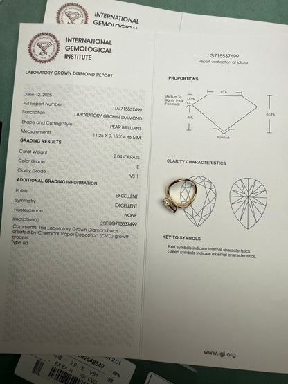 Pirmiana Jewelry Customized 14k Yellow Gold Lab Grown Diamond Rings Engagement Wedding Band Rings for Women Fine Jewelry