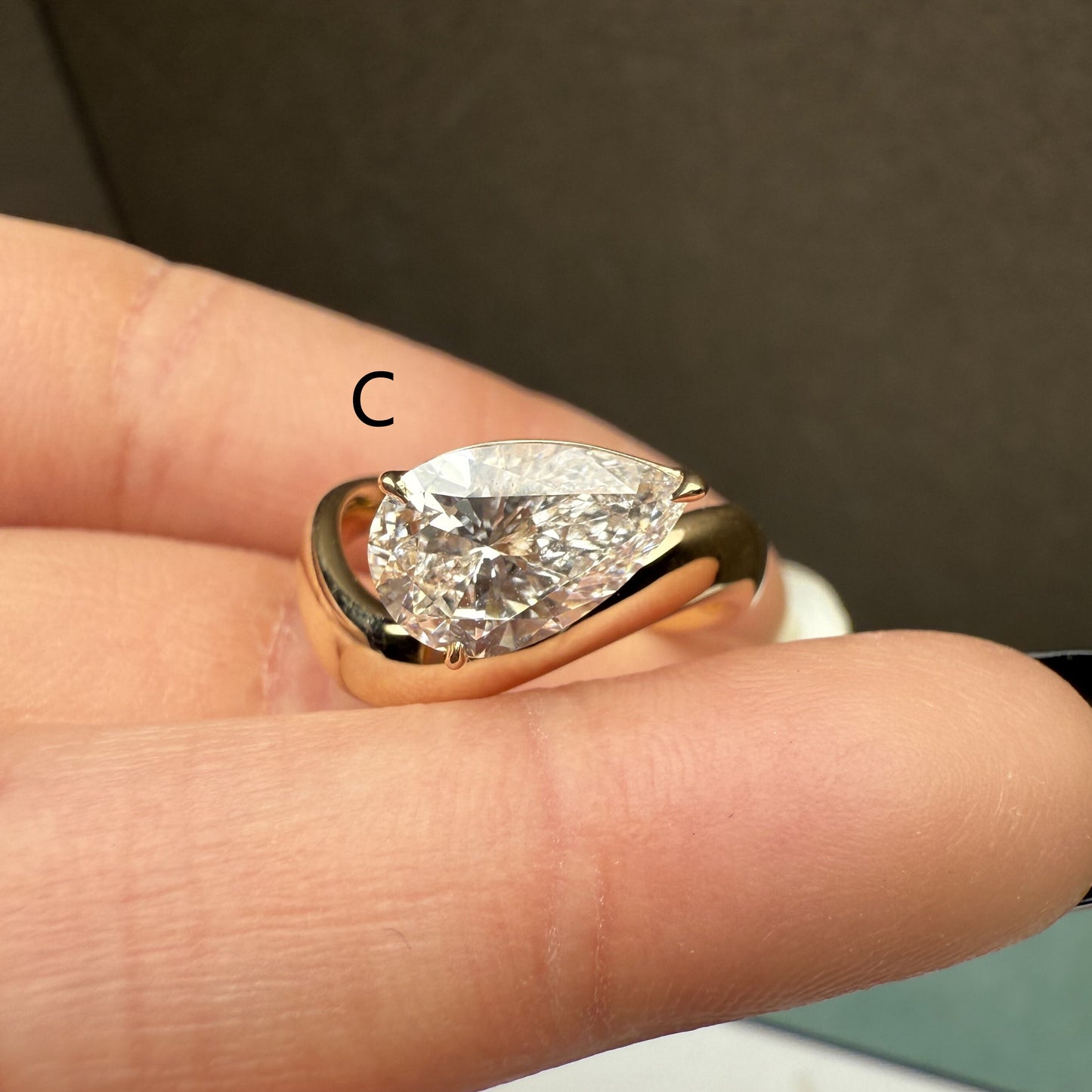 Pirmiana Jewelry Customized 14k Yellow Gold Lab Grown Diamond Rings Engagement Wedding Band Rings for Women Fine Jewelry