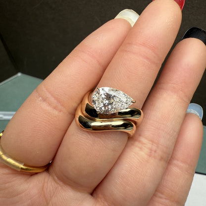 Pirmiana Jewelry Customized 14k Yellow Gold Lab Grown Diamond Rings Engagement Wedding Band Rings for Women Fine Jewelry