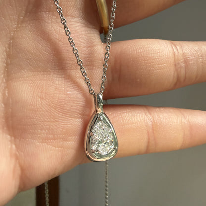 Pirmiana Jewelry Customized Platinum 1ct D VS1 Lab Grown Diamond Pendant for Women Party Gift