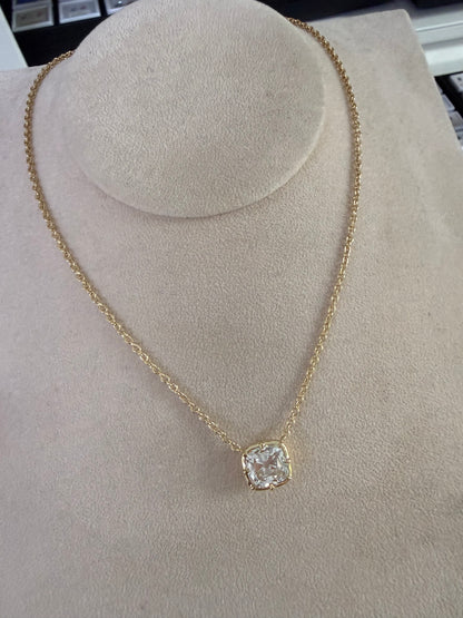 Pirmiana Jewelry Customized 18k Yellow Gold 5ct D VVS1 old mine cut Lab Grown Diamond Pendant for Women Party Gift