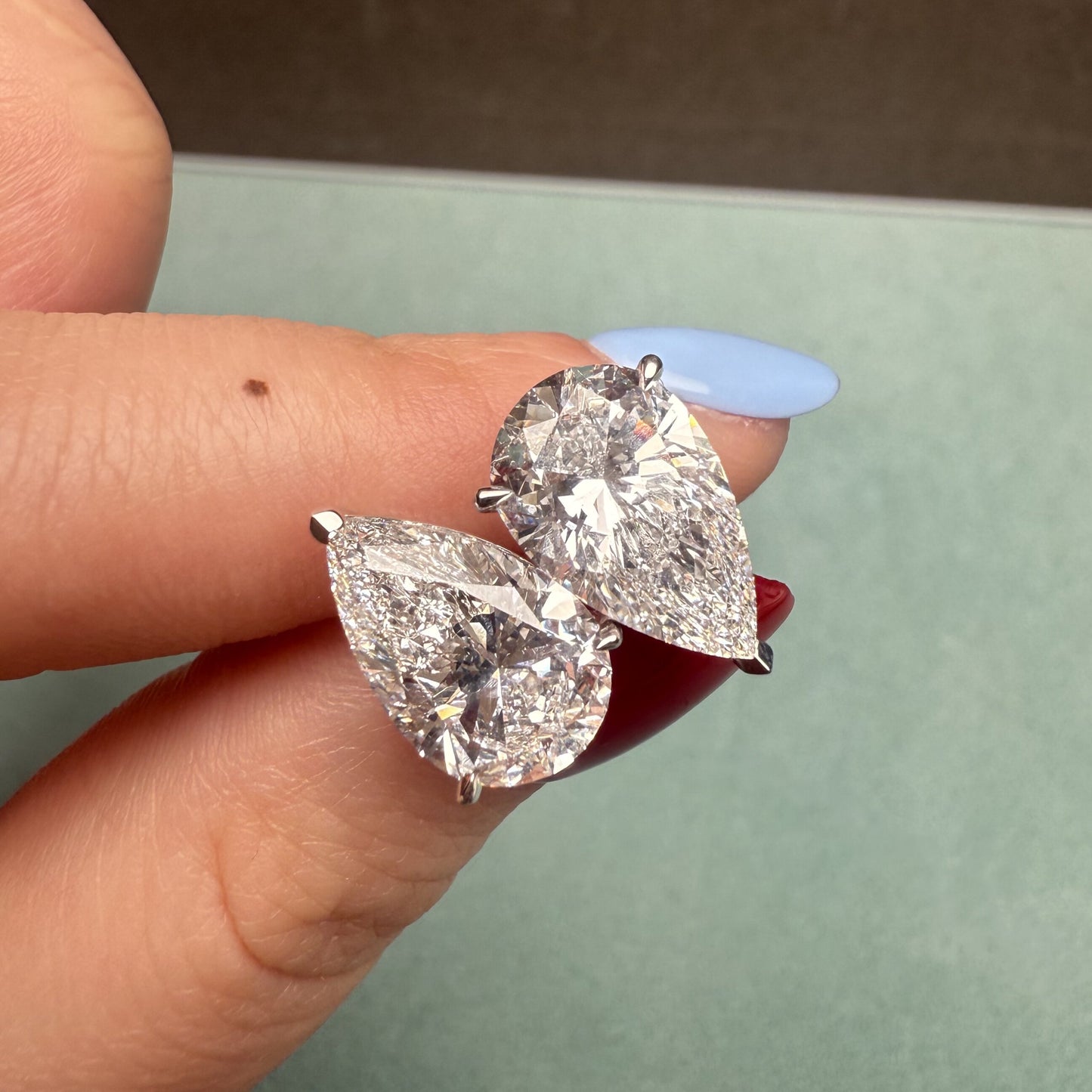 Pirmiana Jewelry Custom Design 18K White Gold Earrings for Women 3ct each CVD Lab Grown Diamond Jewelry