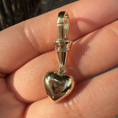 Primiana Hot Sale New Classic Style Black Gold Chain With 18k Gold 3ct Heart Shape Lab Diamond Prendant Girlfriend Gift