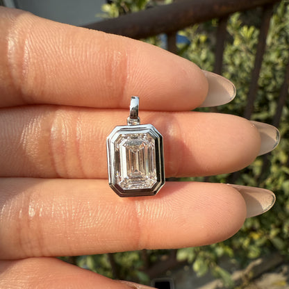 Pirmiana Jewelry Customized 14k White Gold 3ct D VS1 Lab Grown Diamond Pendant for Women Party Gift