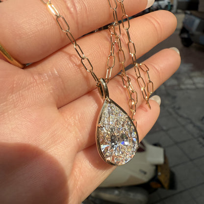 Pirmiana Jewelry Customized 18k Yellow Gold 10ct F VVS2 Lab Grown Diamond Necklace for Women Party Gift