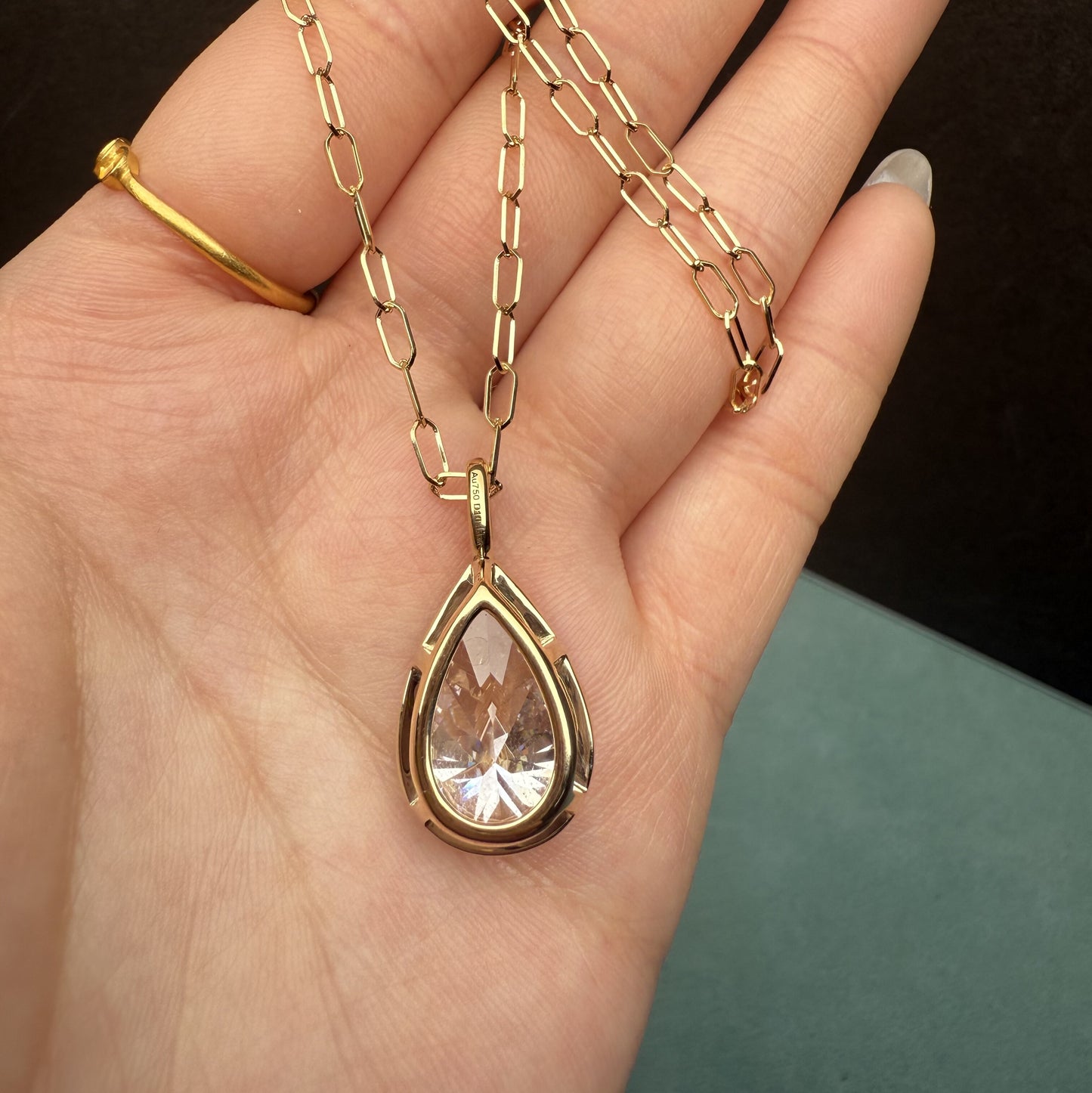 Pirmiana Jewelry Customized 18k Yellow Gold 10ct F VVS2 Lab Grown Diamond Necklace for Women Party Gift