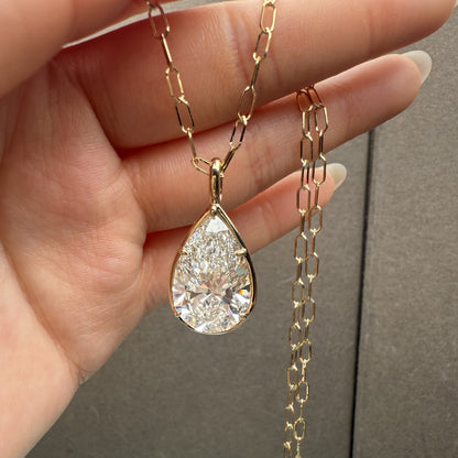 Pirmiana Jewelry Customized 18k Yellow Gold 10ct F VVS2 Lab Grown Diamond Necklace for Women Party Gift