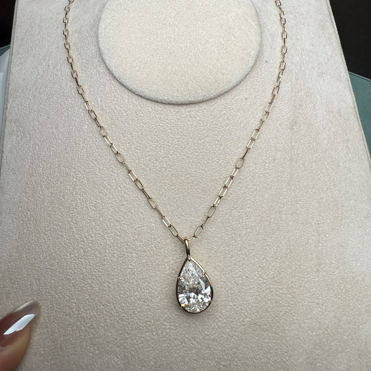 Pirmiana Jewelry Customized 18k Yellow Gold 10ct F VVS2 Lab Grown Diamond Necklace for Women Party Gift