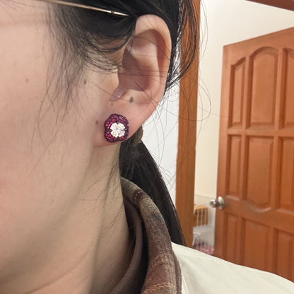 Pirmiana Customized 18k White Gold 1ct Each Lab Grown Diamond Earrings for Women Party Gift