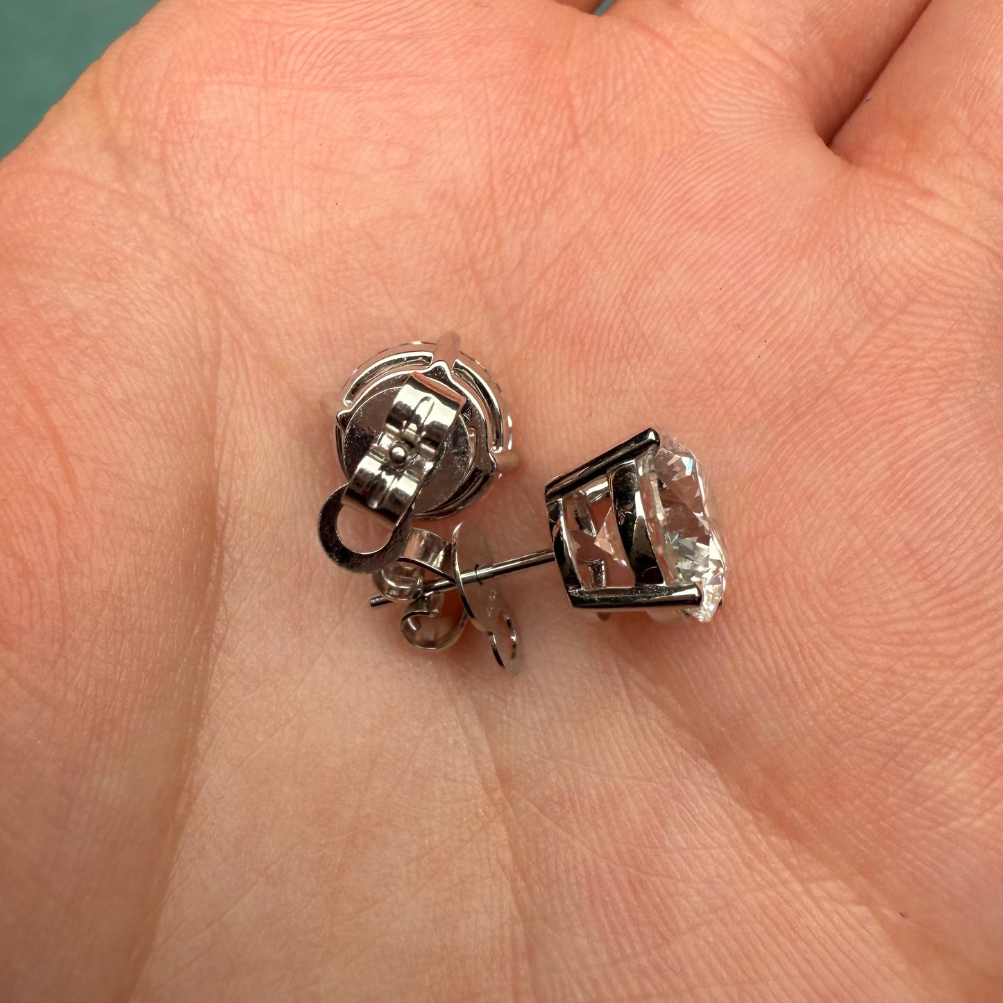 Pirmiana Custom Design 18K White Gold Earrings for Women 3ct F VS2 Lab Grown Diamond Jewelry