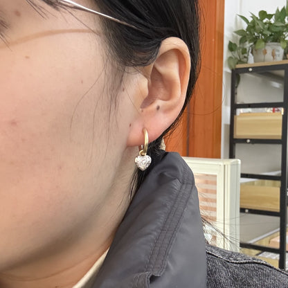 Pirmiana Customized 14k Yellow Gold 1ct Each Matte polishing Lab Grown Diamond Earrings for Women Party Gift