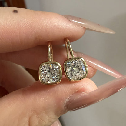 Pirmiana Customized 14k Yellow Gold 1ct each Lab Grown Diamond Earrings for Women Party Gift