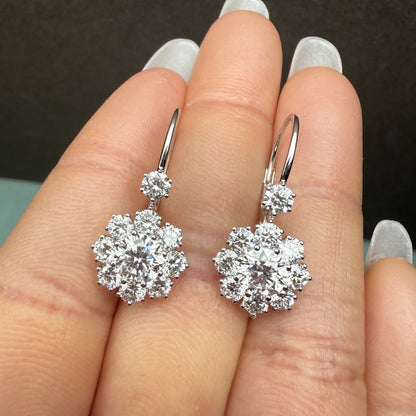 Pirmiana Customized 14k White Gold 0.6ct Lab Grown Diamond Earrings for Women Party Gift