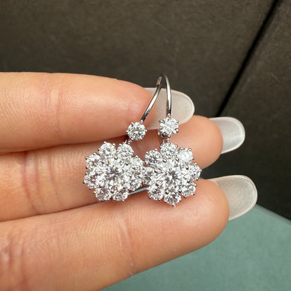 Pirmiana Customized 14k White Gold 0.6ct Lab Grown Diamond Earrings for Women Party Gift